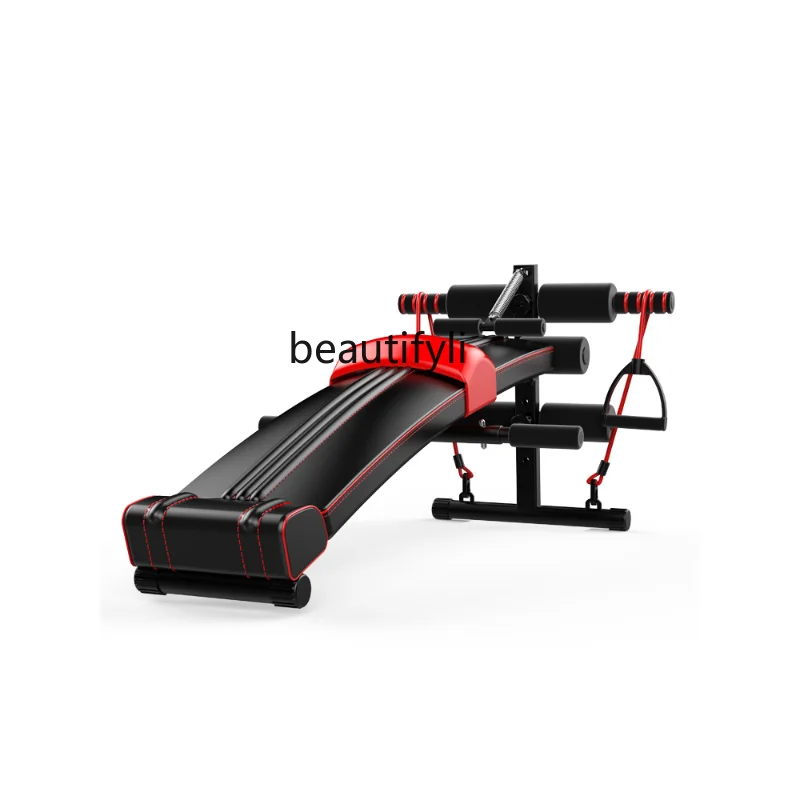 Sit-Ups Fitness Equipment Men's Abdominal Board Exercise Aid Supine Board Belly Contracting and Belly Rolling Machine