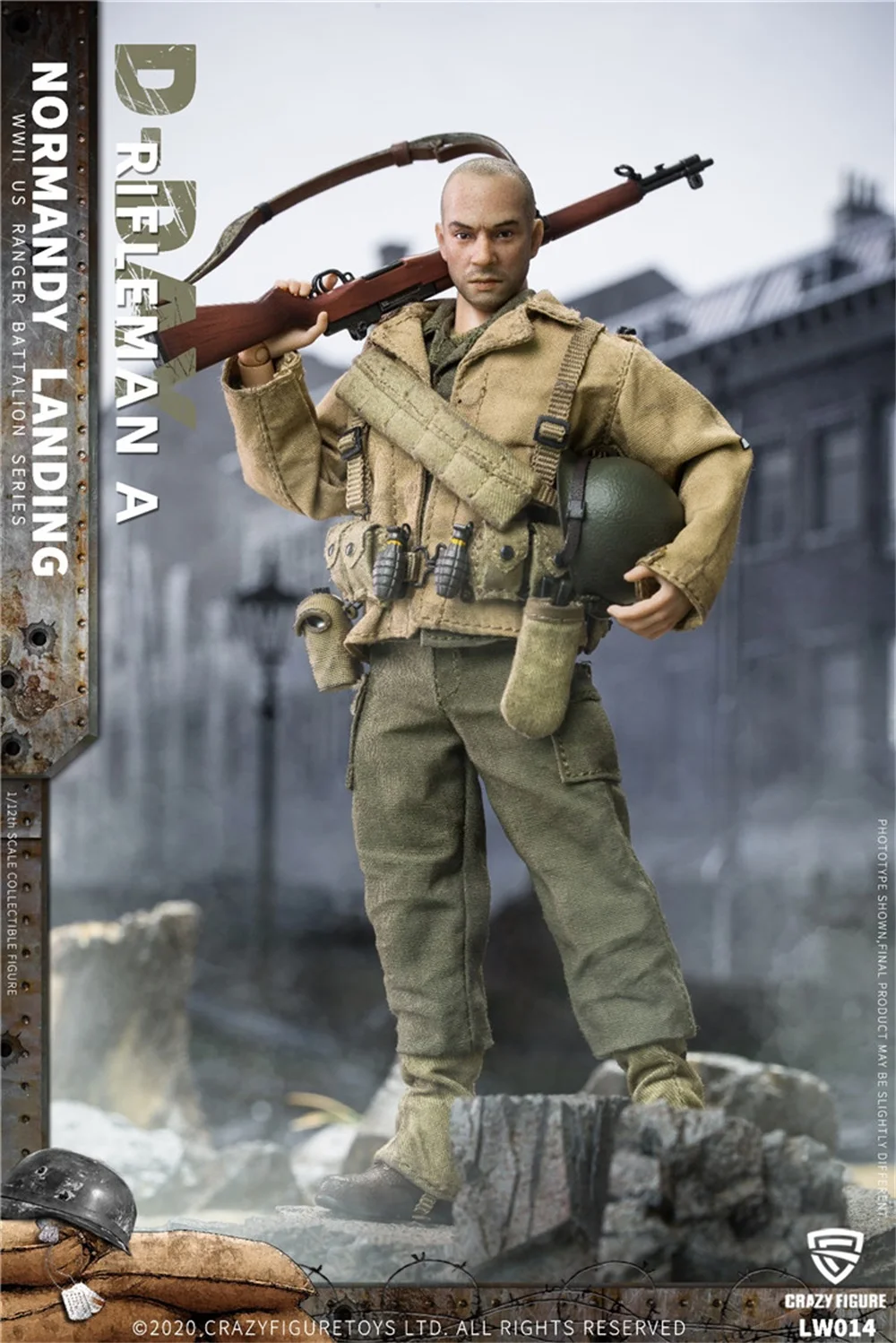 Crazy Figure 1/12 LW014 WWII U.S. Rangers On D-Day Rifleman A Full Set Moveable Action Figure For Fans Collection In Stock