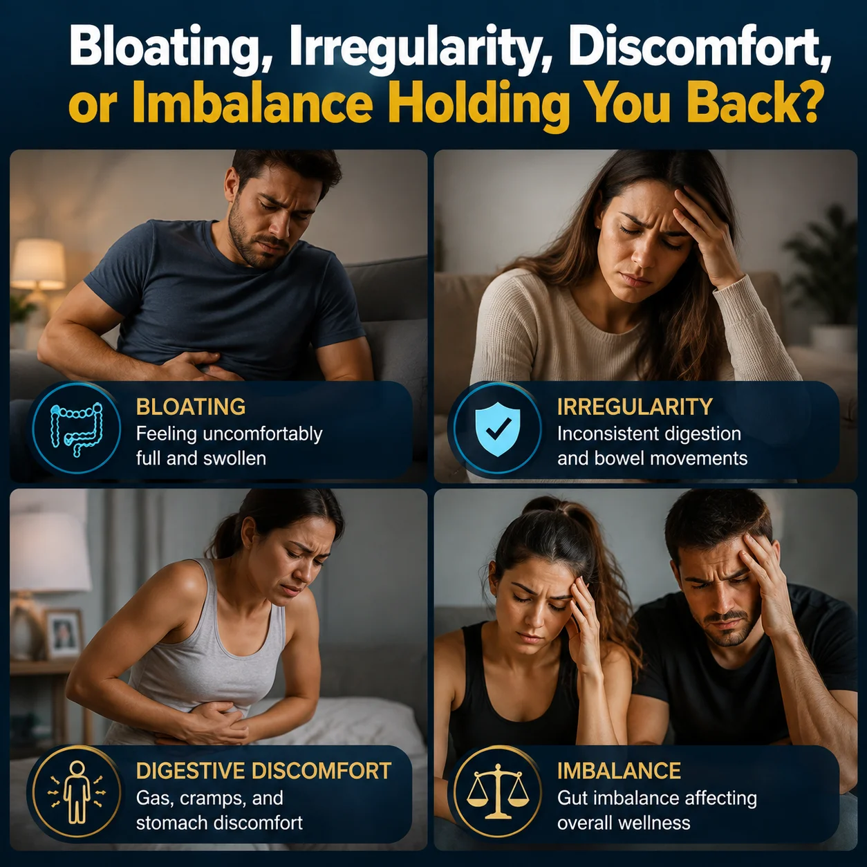 14-in-1 Gut Health with Probiotics, Prebiotics, Digestive Enzymes for Women & Men, for Digestion, Strong Immunity, Gut Health