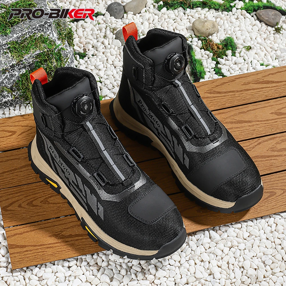 

Boots for Motorcyclist Man Motorcycle Shoes Botas Moto Wear-Resistant Men's Motorcycle Shoes Men's Motorcycle Shoes Riding boo