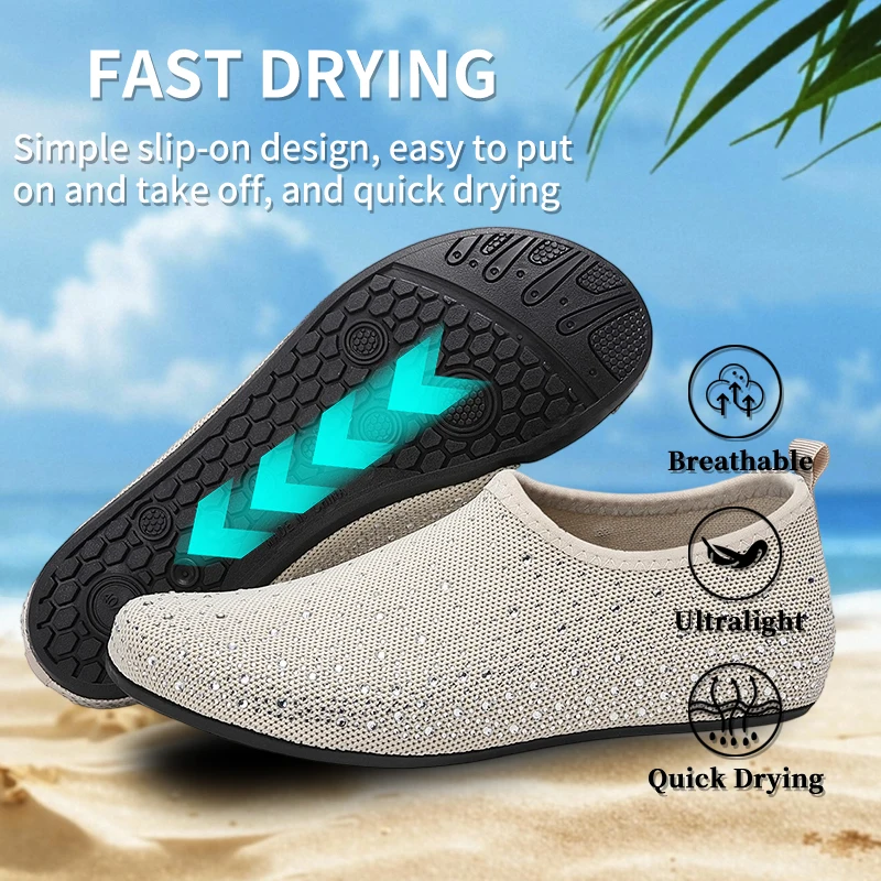 Diving Shoes Women Aqua Shoes Men Beach Swimming Water Sport Socks Barefoot Sneaker Fitness Dance Swim Surfing Snorkeling Shoe