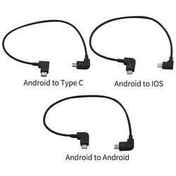 Cable de micropuerto Micro-USB a iluminación/tipo C/Micro USB para DJI Xiao SPARK MAVIC PRO Air Drone adaptador de Cable de datos de Control remoto