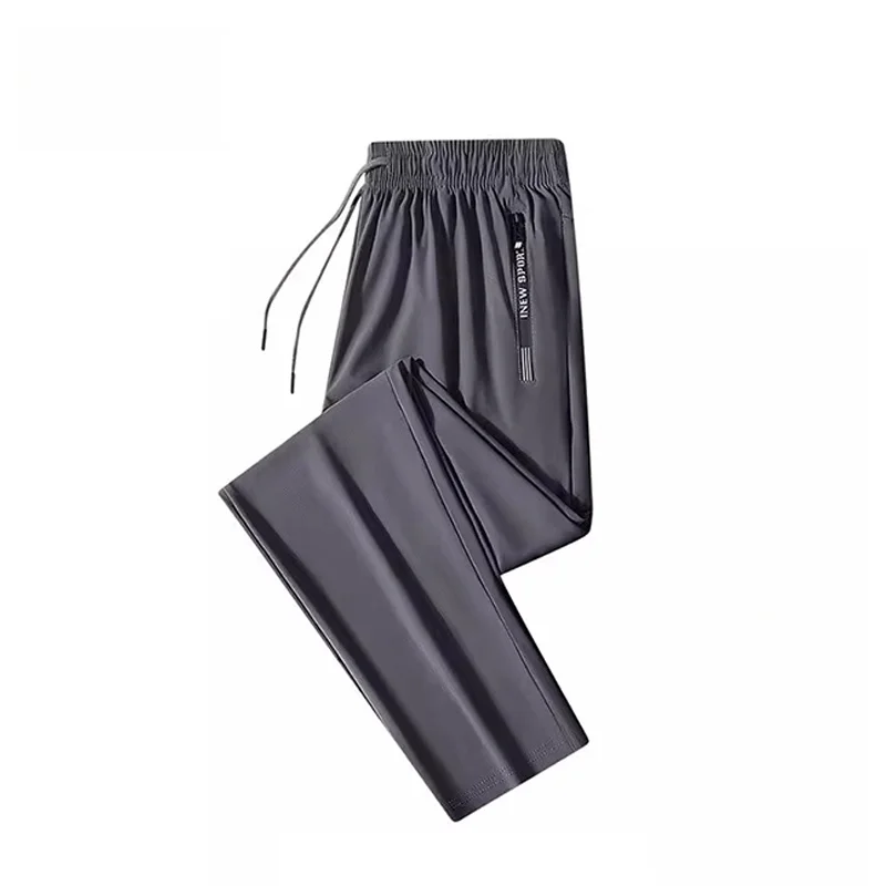 

Tucano Ice Silk Men's Casual Pants Summer Thin Loose Qui Dry Straight Leg Youthful Sle Versatile Drapey Lightweight Trousers