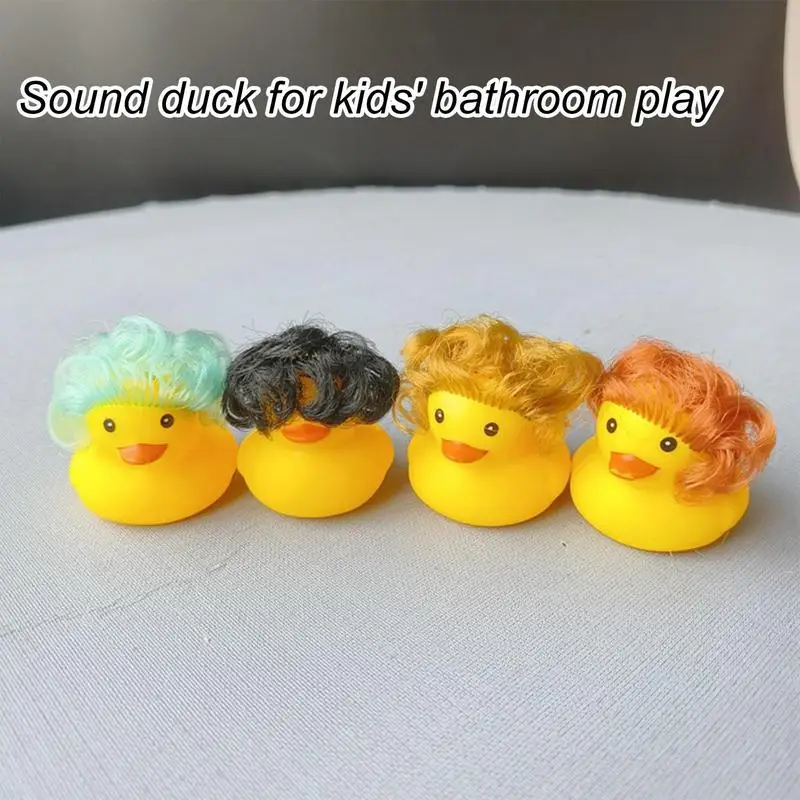 Hair Stylist Rubber Duck Yellow Rubber Ducks Cute Rubber Duck Bath Party Toys Squeak Rubber Floating Duck Rubber Ducky Float For