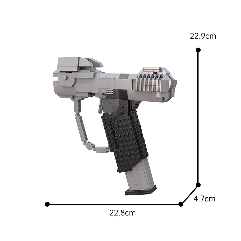 Nuovo in Haloed Combat Evolved M6D Magnum emettitore Building Block Model Kit Shooting Game Gun Bricks Toy Kid compleanni regalo di natale