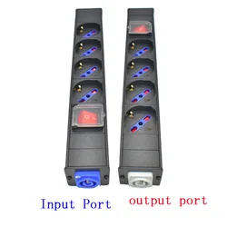 PDU Power Strips Schuko Powerlink Power Link Output Box with powercon inlet and outlet 1-11AC German Italian socket wireless