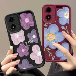 G04S Oil Painting Flowers Sky Eye Ladder Phone Case For Motorola Moto G04S Cover