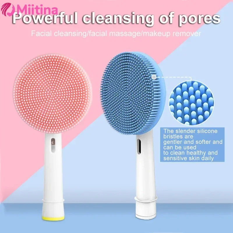 

Electric Toothbrush Facial Cleanser Brush Head Silicone Facial Cleanser Brush Head Skin Care Silicon Brush Facial Tools