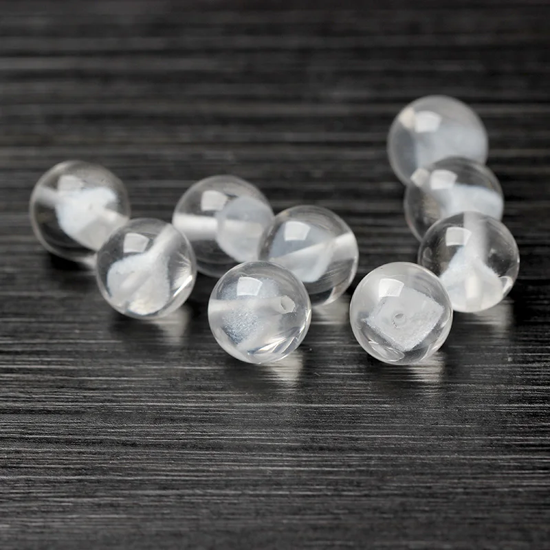 4A natural white ghost loose bead pyramid round bead single bead