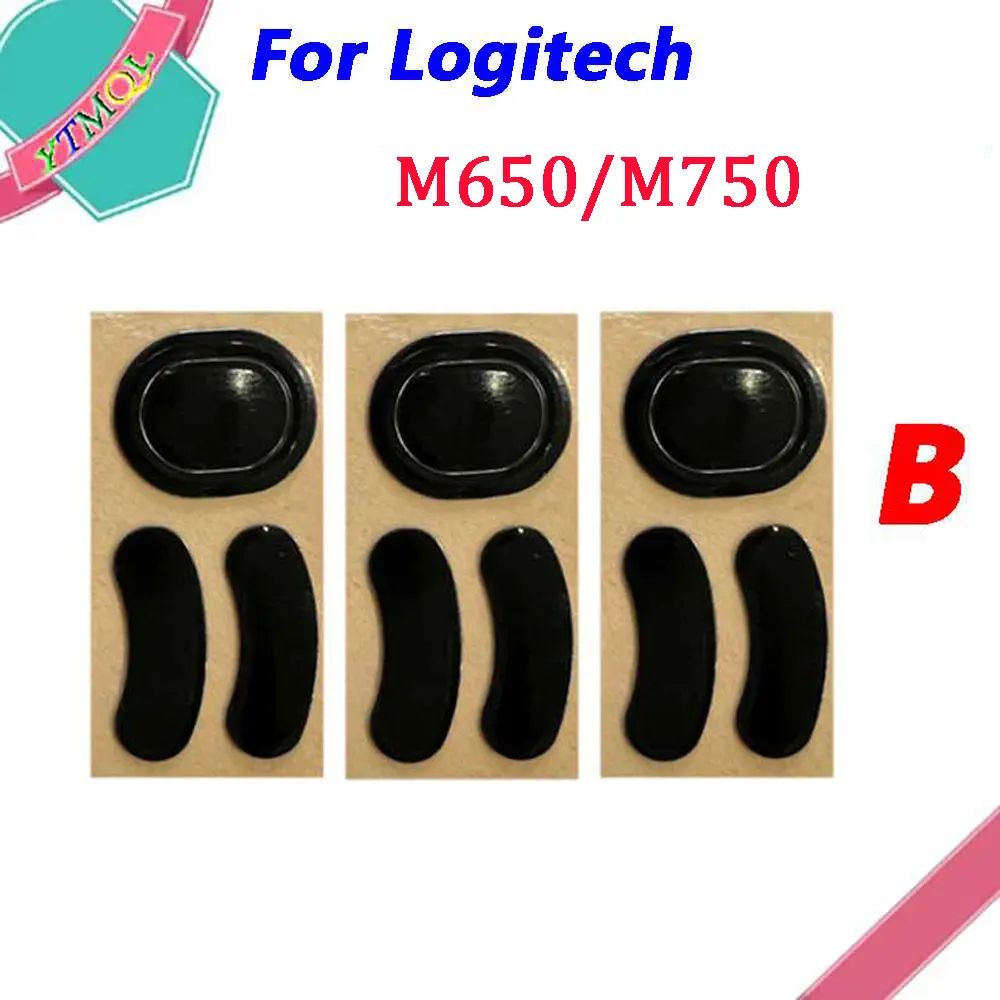 Hot sale 1-10set Mouse Feet Skates Pads For Logitech M650 M750 wireless Mouse White Black Anti skid sticker replacement connecto