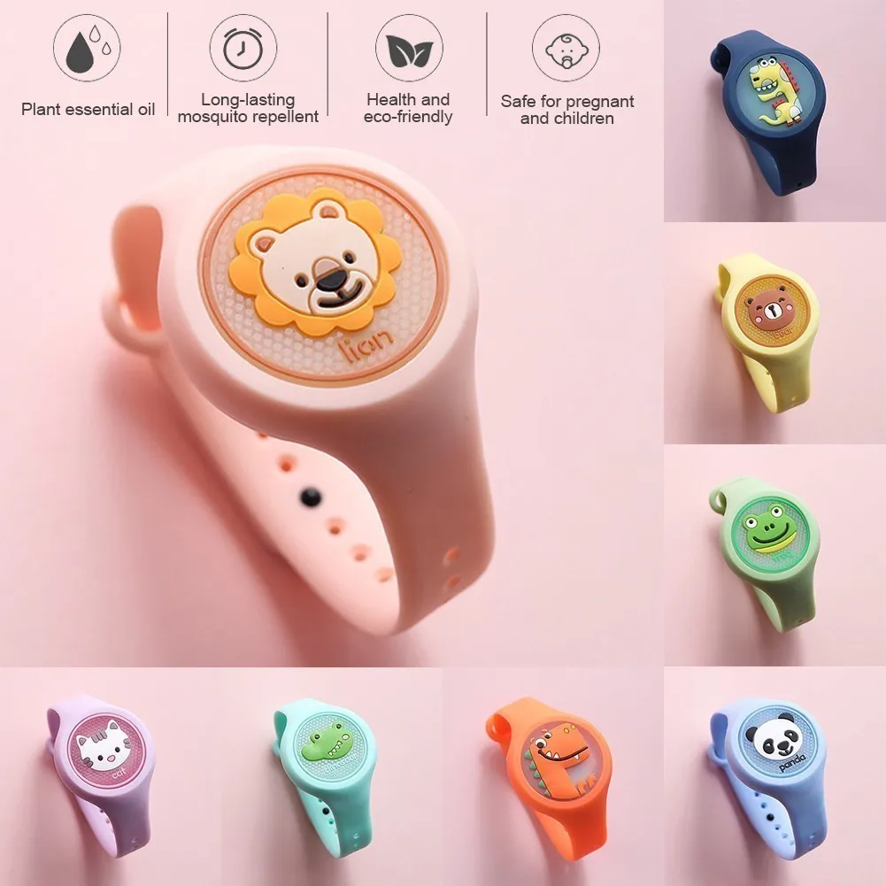 Pulseira Repelente Eletrônica para Crianças com Luz de Segurança e Carregamento USB, Ideal para Parque, Jardim e Acampamentos