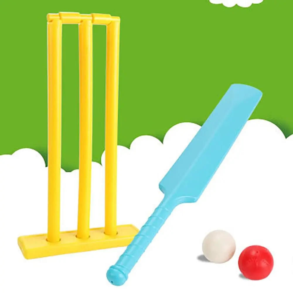 Plastic Parent-child Interation Garden Yard Sports Equipment Kids Cricket Set Beach Games Hard Board Croquet Paddles