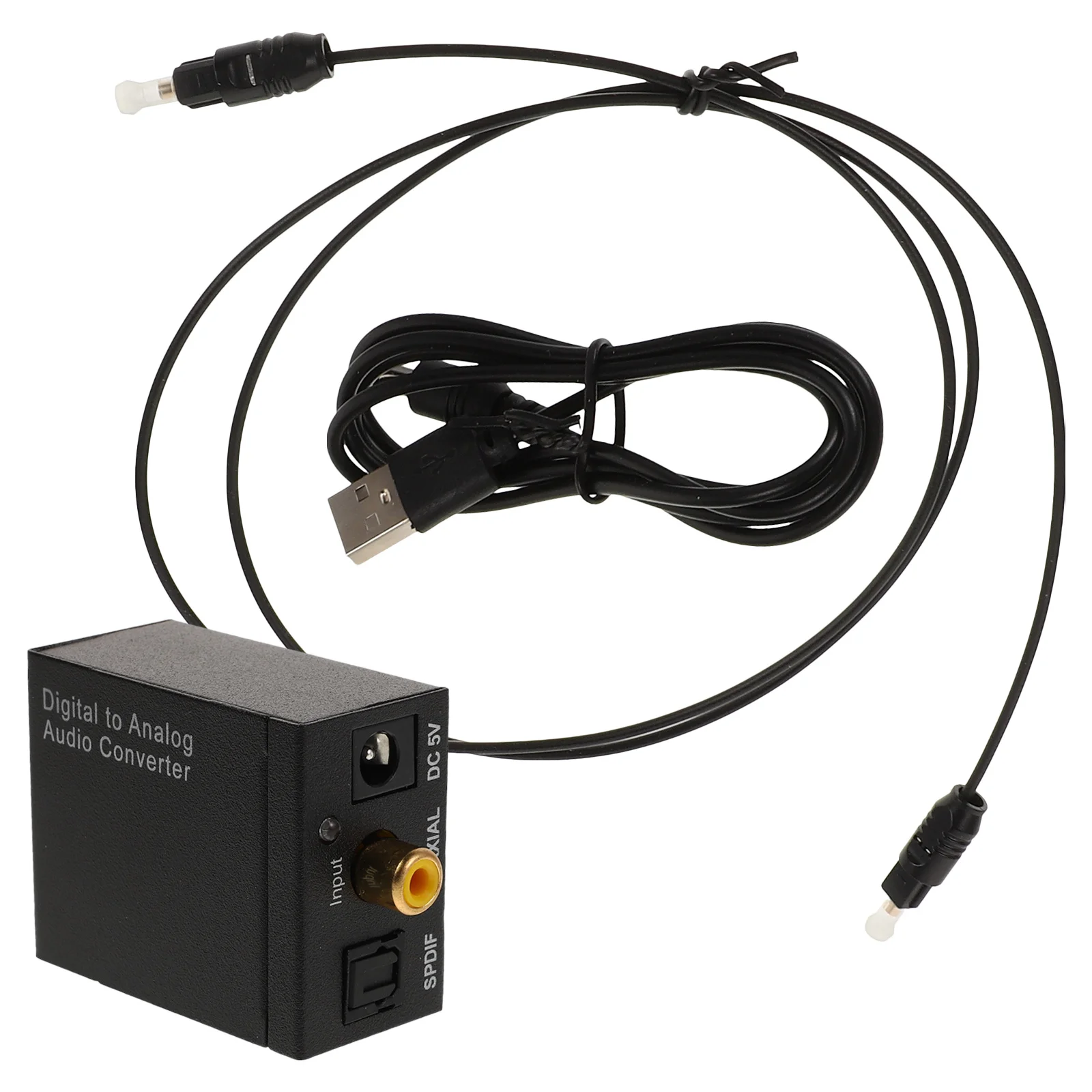 

Digital Audio Converter 35mm Fiber Optic Adapter RV Plug Play Durable Plastic Jack DAC Analog Digital Video Audio