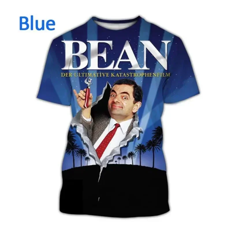 New Fashion Hip Hop Mr Bean 3D Print T-shirt for Women Summer Men Clothing Funny Casual Oversized T Shirt Harajuku Tops Tees