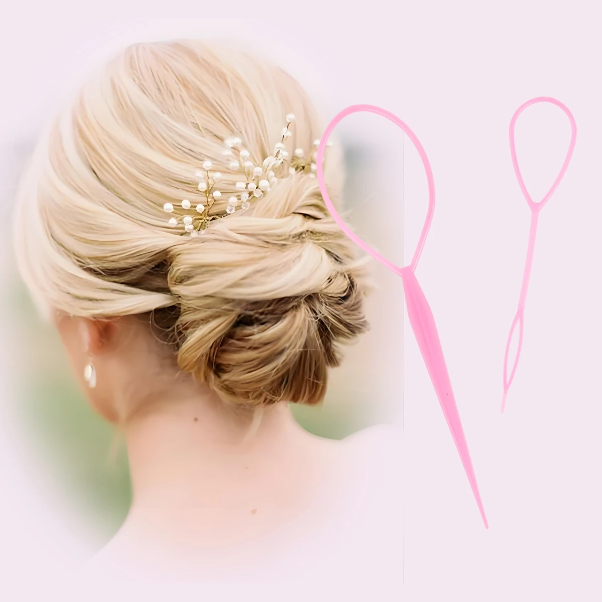 

Portable Hair Styling Tools Set for Women Reusable Hair Accessories Easy to Use for Travel Weddings Performances