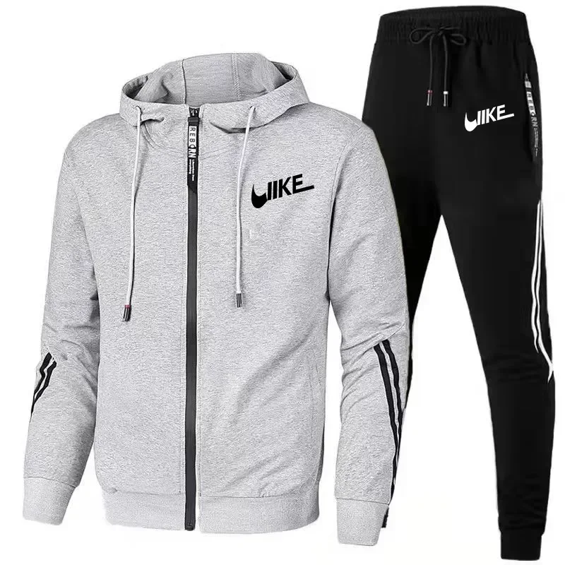 2024 New Men\'s Set Leisure Jogging Set Outdoor Fitness Men\'s Hoodie and Pants Set (s-3XL) New Men\'s Set Sports Set