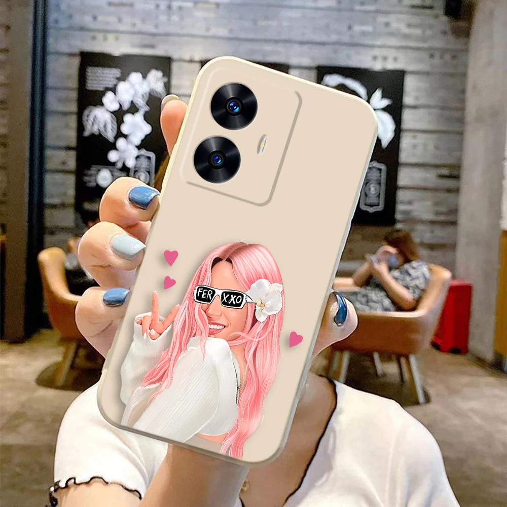 k-Karol G Manana Sera Bonito Phone Case For Realme C65 C63 C53 C35 C55 C33 C30 C21Y C20 C12 C11 GT 2 XT NARAO 20 30 50 Case Capa