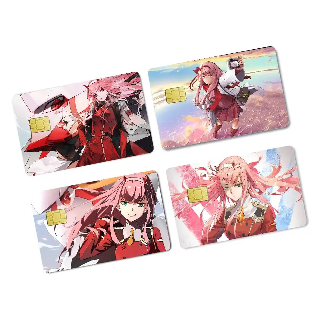 

Z-zero Two аниме наклейки на кожу кредитной карты без остатков клея водонепроницаемые для VISA кредитной карты карта доступа к метро