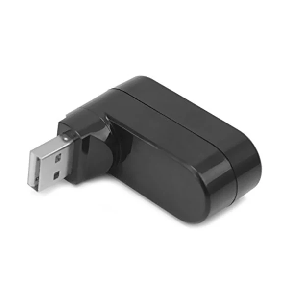 

Usb Hub 2.0 3 Port Rotatable 180° Compact Splitter Adapter For Pc Laptop High Speed Data Transfer Cable Hub Extension Dock