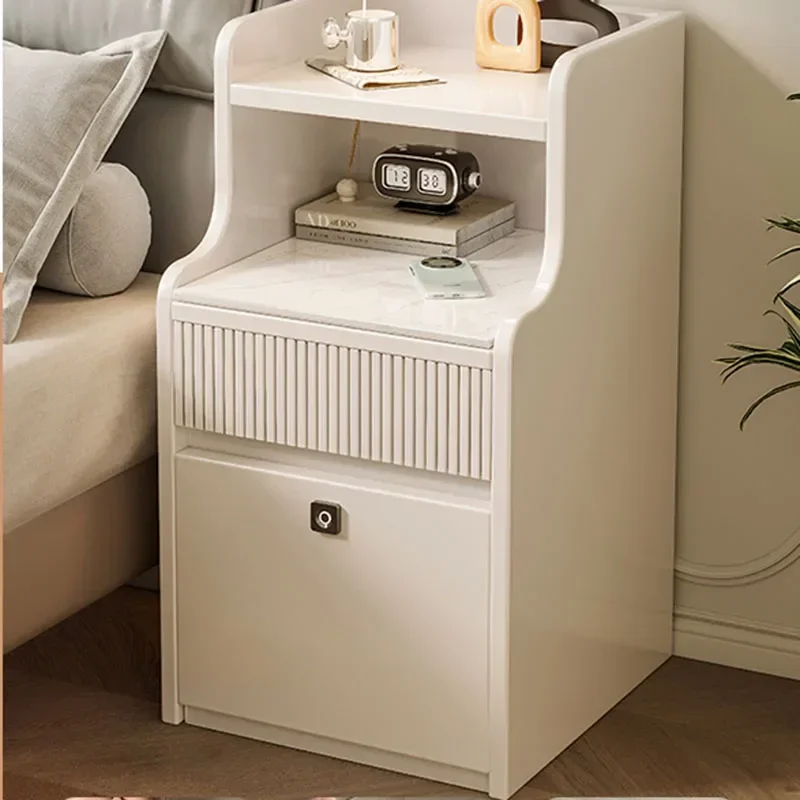 Multifunctional Rustic Nightstands White Cute Organizers Minimalist Italian Bedside Table Small Makeup Nachttisch Home Furniture