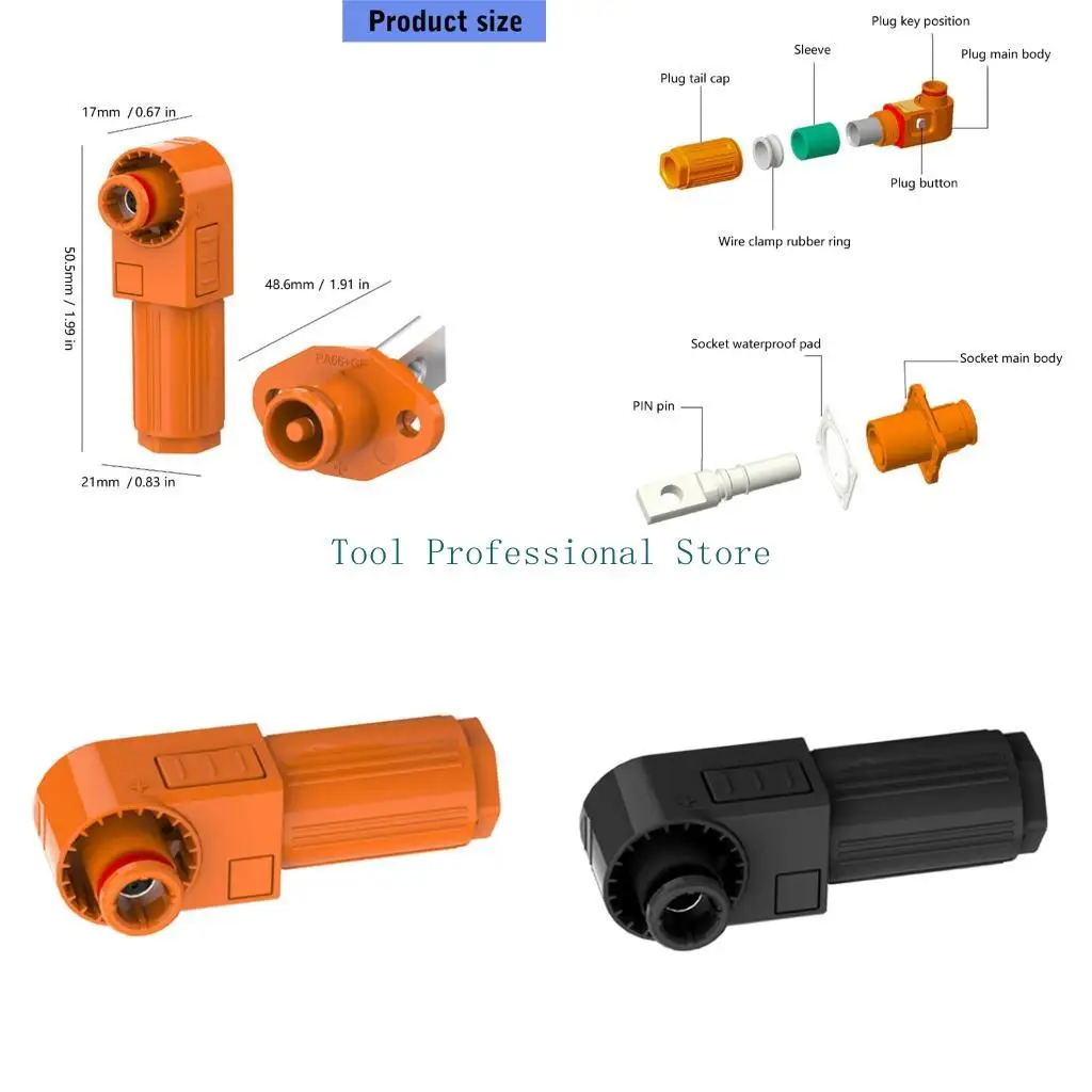 

57QF 50A Energy Storage Connector Waterproof Industrial Energy Photovoltaic Battery Cabinet Wiring Terminals Block Industrial