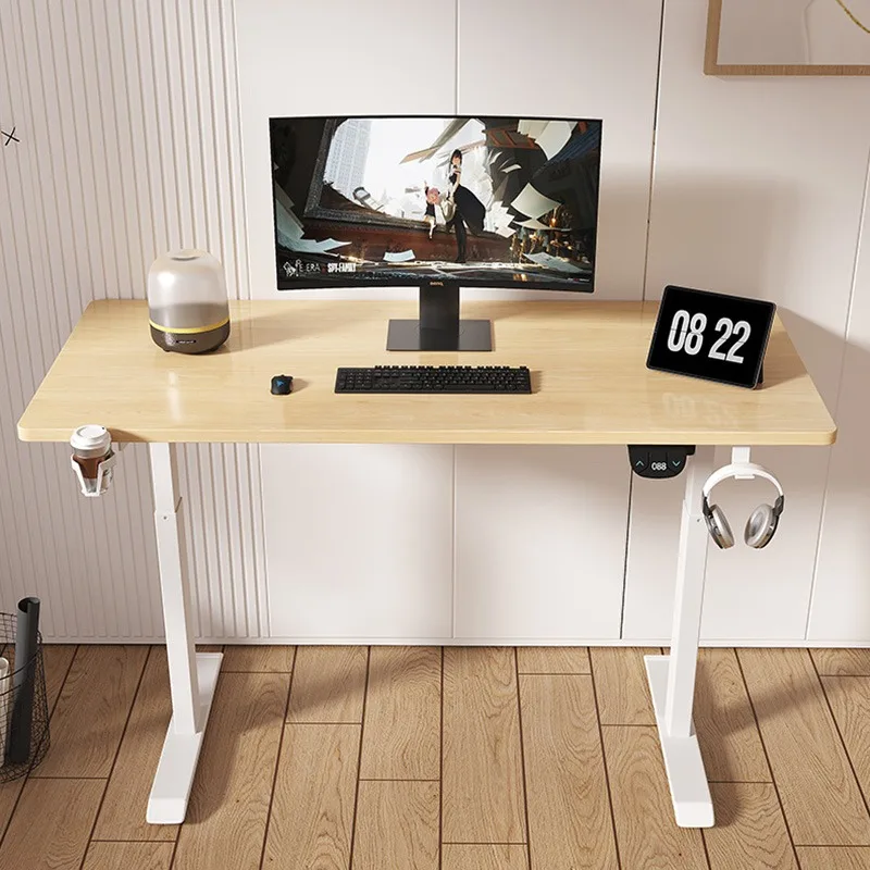 Modern Design Height Adjustable Ergonomic Electric Lift Standing Desk PC Gaming Racing Office Computer Table