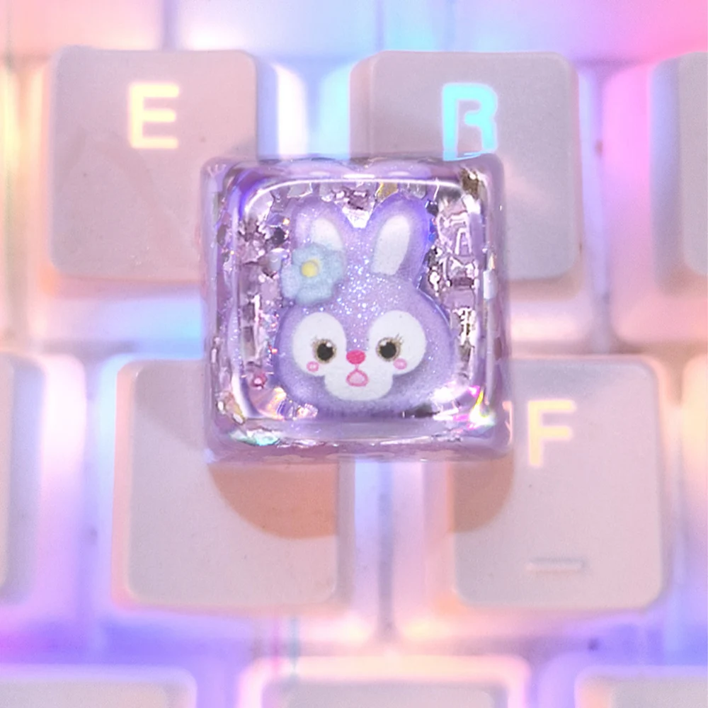 

Disney Anime Cartoon StellaLou DIY Resin Individuality Originality Keycap Keyboard Decoration Collect Plaything Festivals Gift