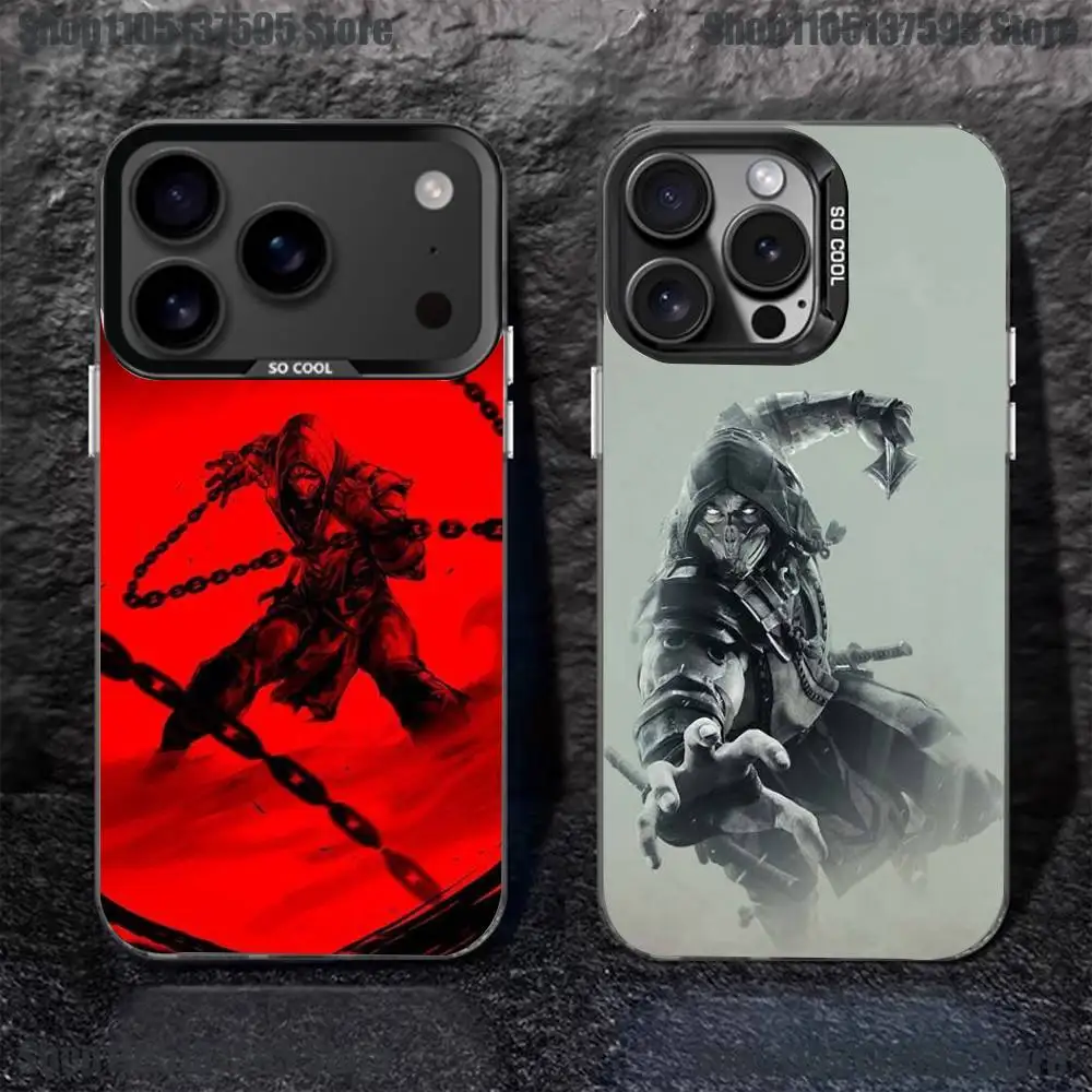 

Game Mortal K-Kombat-t Phone Case For iPhone 17,16,15,14,13,12,11,Pro,XS,Max,Plus,Mini,SE4,E Black Matte Shockproof Cover
