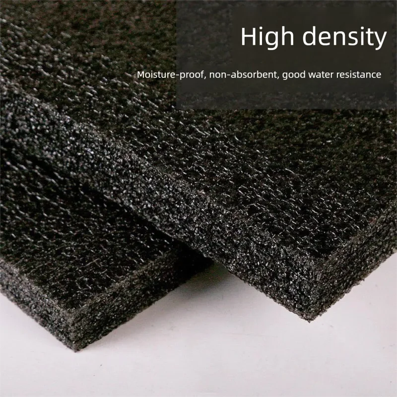 Feuille de mousse de polyéthylène EPE noire, découpe de mousse de polyéthylène, insert en mousse EPE absorbant les chocs, mousse d'emballage EPE haute densité pour boîte à outils