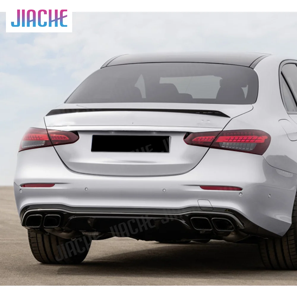 

ABS Material Rear Trunk Spoiler Boot Lip Wing Spoiler For Mercedes Benz E Class W213 E250 E300 E43 E63 AMG Sedan 4Door