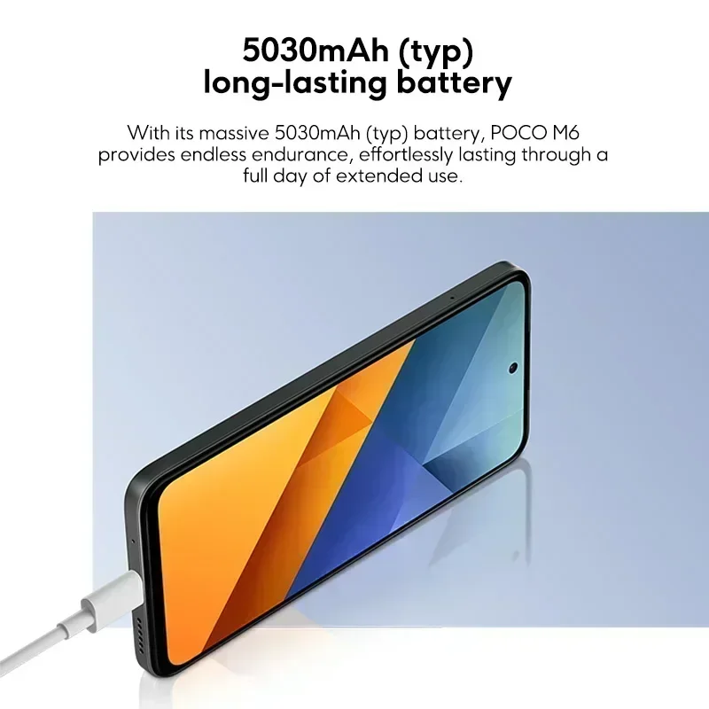 Poco-Smartphone M6 versión Global, 128GB, 256G, MediaTek Helio G91 Ultra, pantalla de 6,79 pulgadas, 90Hz, carga rápida de 33W