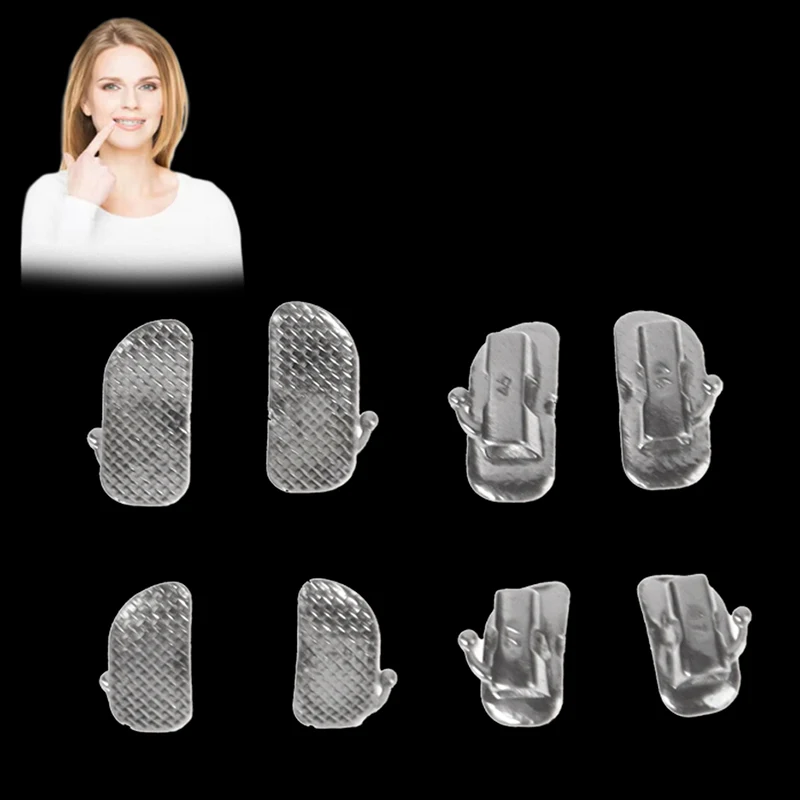 

4Pcs/Set Orthodontics Dental 1st 2nd Molar Bondable Buccal Tubes Non-Convertible Mesh Base Single Tube Roth MBT 0.022