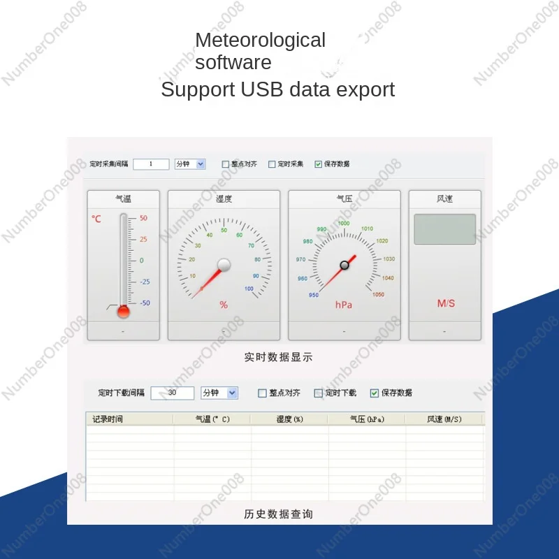 

Handheld Wind Speed Anemoscope Handheld Weather Station Small Handheld Outdoor Emergency Meteorograph Meteorologica