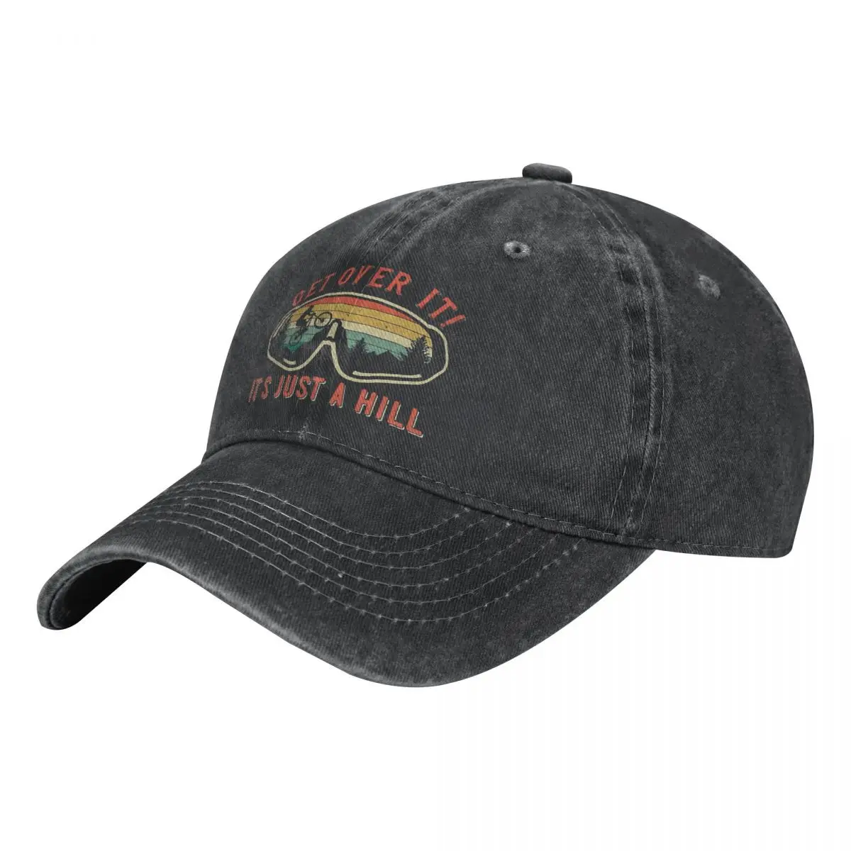 Summer Cap Sun Visor It's Just A Hill Get Over It Hip Hop Caps Mountain Bike MTB Cycling Cowboy Hat Peaked Hats