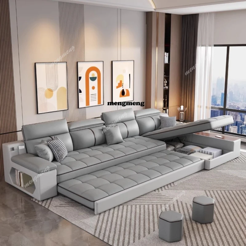 Small Apartment Armchairs Sofas Bed Storage Comfortable Straight Sofas Cinema Tatami Muebles Para El Hogar Home Furniture