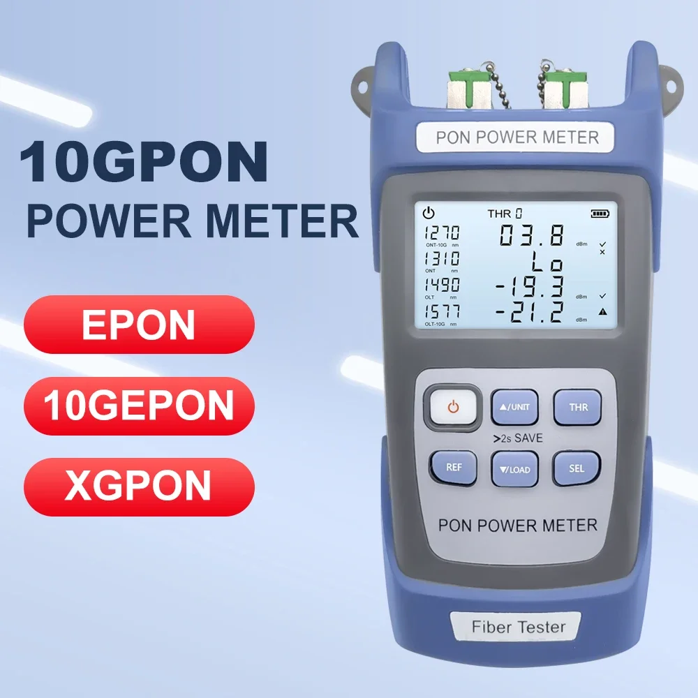 

TM582 10G PON Power Meter XGS Optical Tester EPON GPON 10GEPON XGPON FTTx OLT-ONU 1270nm/1310nm/1490nm/1577nm