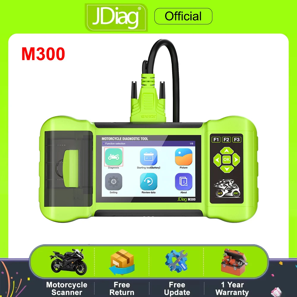 

2026 JDiag M300 Motorcycle Diagnostic Tool OBD2 Scanner Motorcycle Diagnose Tools ABS Engine For BMW Ducati Harley Honda Yamaha
