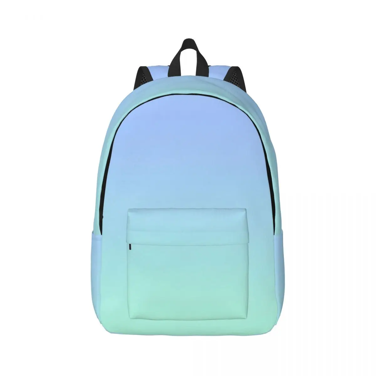 Student Backpack Allover Gradient Soft Aesthetic Pastel Blue Mint Green Cool Bookbag for Girls Boys College Travel Daily Cute