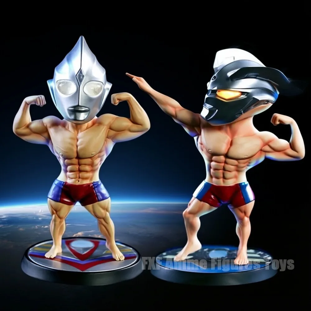5,91 Zoll/15 cm Anime-Figur Muskulöser Mann Cosplay Zero/Tiga Actionfiguren PVC-Statue Sammlermodell Spielzeug Geschenke