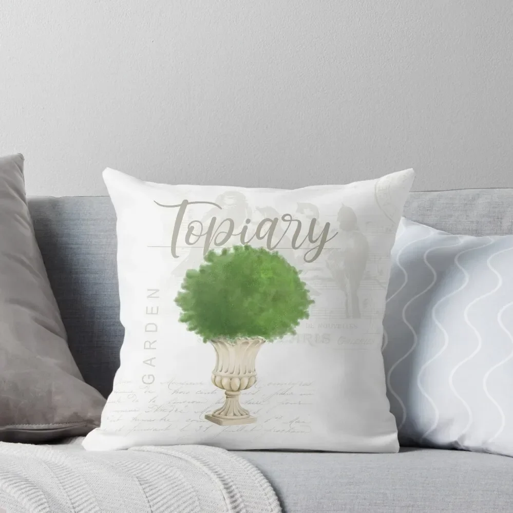 

Topiary #2 Throw Pillow Decorative Cushion Cushions Home Decor pillow cover christmas Christmas Pillow Covers