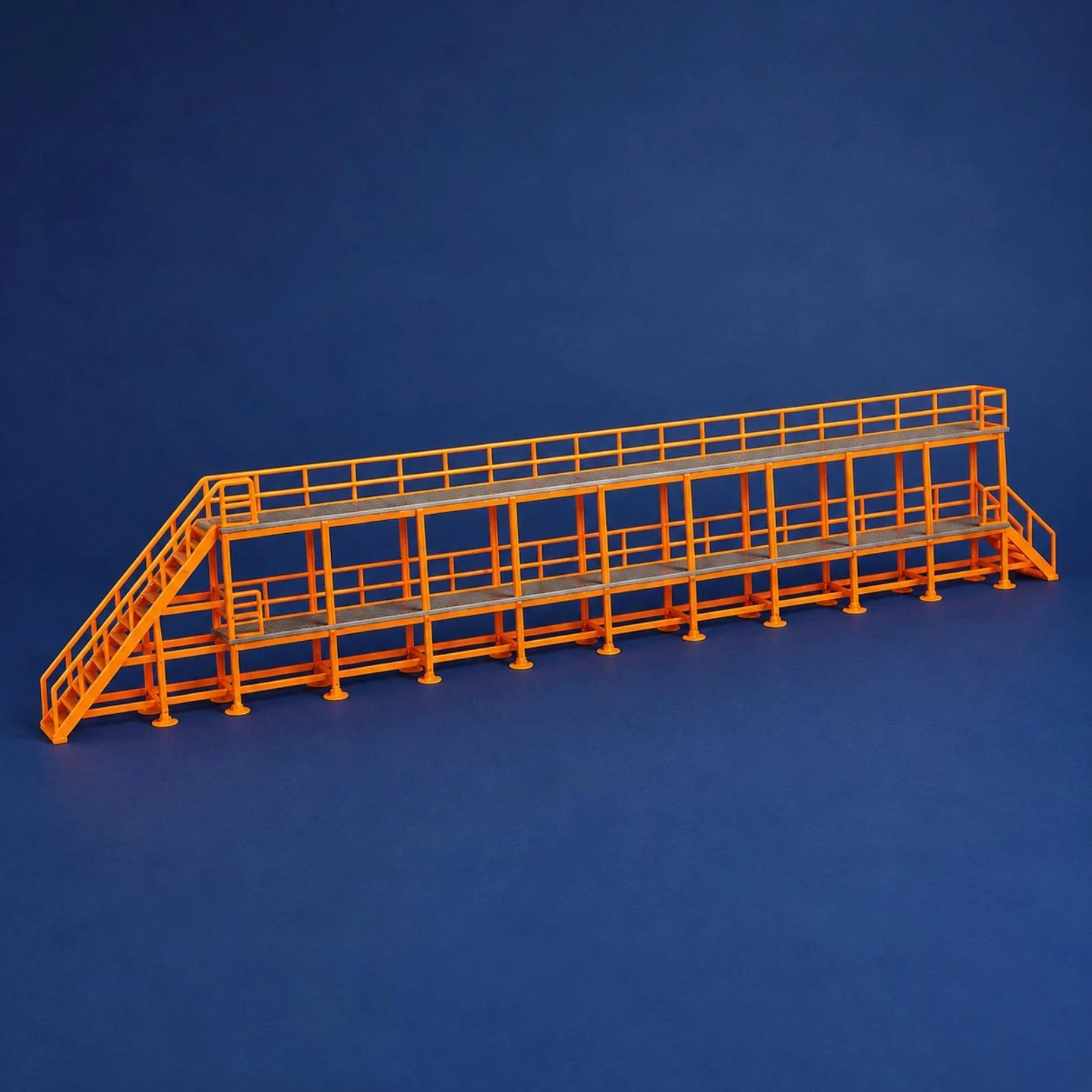 

Double-Deck Rail Maintenance Platform Detailed Miniature Railway Repair Trestle for Model Scene
