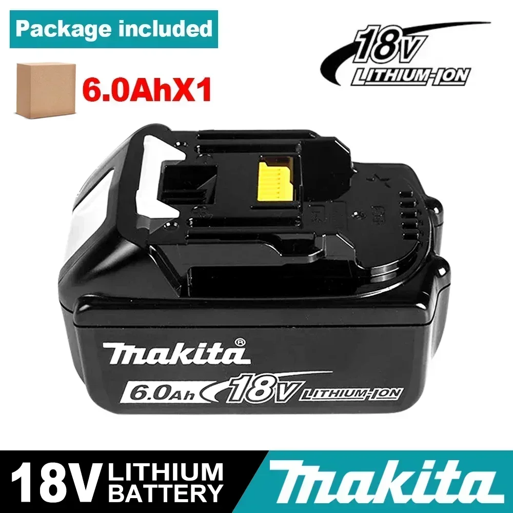 BL1850 voor Makita 18v 6ah Originele Batterij Bl1830 Bl1860 Bl1850B Gereedschapsbatterijen Compatibel voor Makita 18 Volt Draadloze Grinder