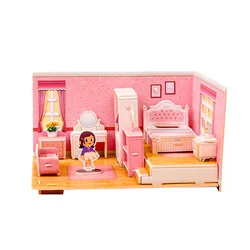Paper 3D Jigsaw Puzzle Handmade Bedroom Livingroom Kitchen Bathroom Kindergarten Small Gift Toy Children Puzzle Educational Toys