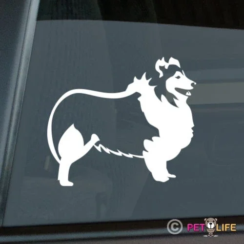 

For Sheltie Sticker Die Cut Vinyl - profile v2 shetland sheepdog Car decal