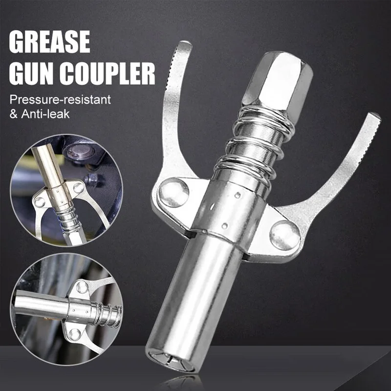 Grease Gun Coupler 10000 PSI High Pressure Nozzle Oil Pump Auto Injector Lube Head Service Parts Lubricant Tip Nozzle