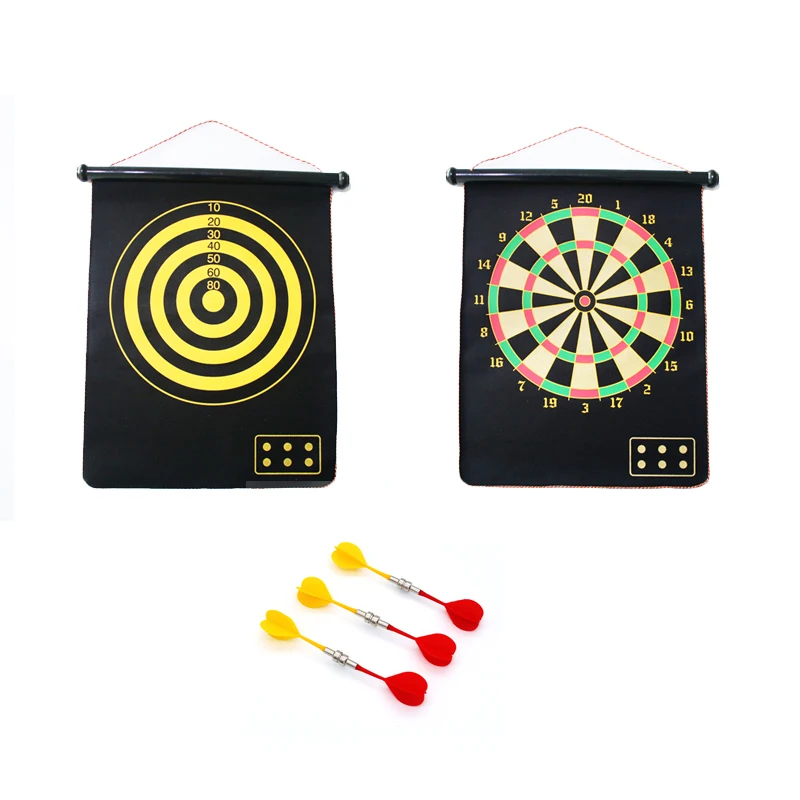 

Indoor Game Double Side Magnetic Dartboard With Flight Shaft Darts