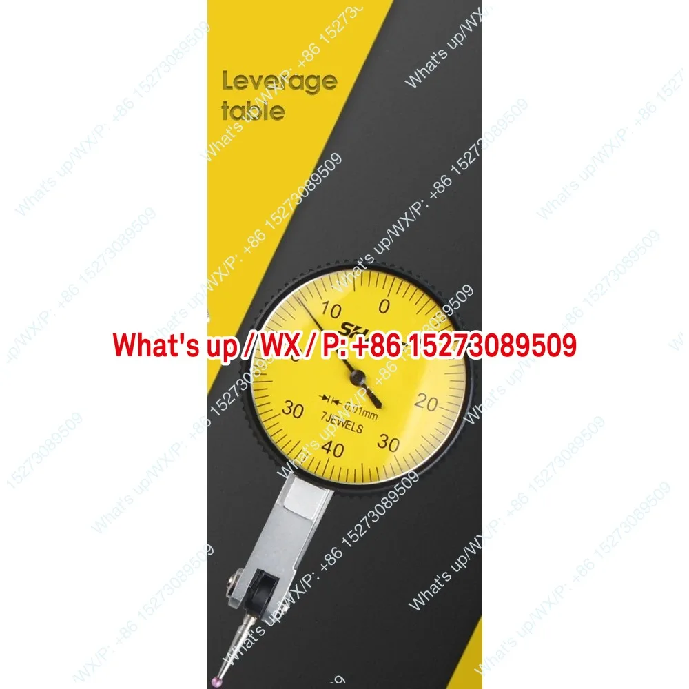 A set of dial gauges with lever and micrometer heads, mechanical indicators