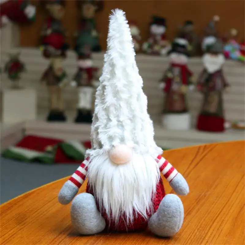 Christmas Plush Gnome Doll Decoration 2024 Merry Christmas Decorations For Home Faceless Doll Desktop Ornament New Year 2025