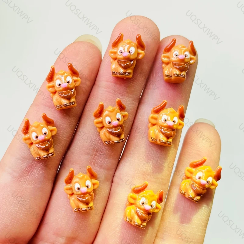 20 pieces of cartoon resin mini calf nail rhinestones 3D decorative DIY production, suitable for nail art and jewelry A151
