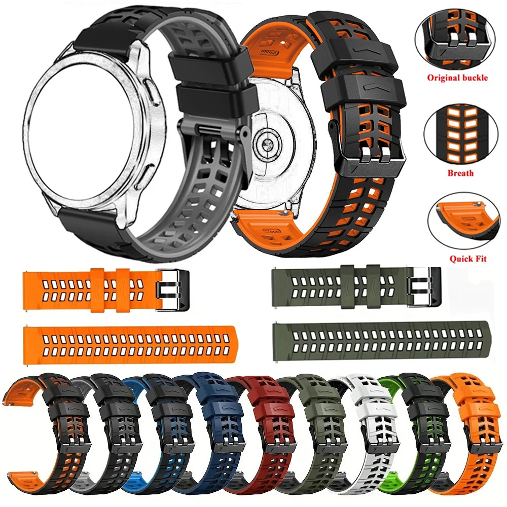 22mm Silikonarmband für Zeblaze Stratos 2/GTS 3/Ares 3 Pro/Beyond 3 Pro/Vibe 7 Pro/Btalk 3 Pro Uhrenarmband Armband Zubehör